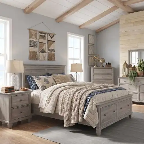 Modern Solid Wood Bedroom Set